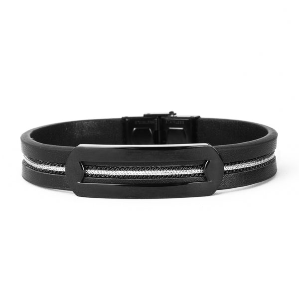 Pulseira de Couro Void Pulseira de Couro LUHEM Acessórios Masculinos   