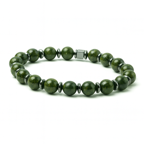 Pulseira em Pedra Serpentinita