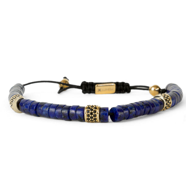Pulseira de Pedra Lápis Lazuli Pulseira de Pedra LUHEM Acessórios Masculinos   