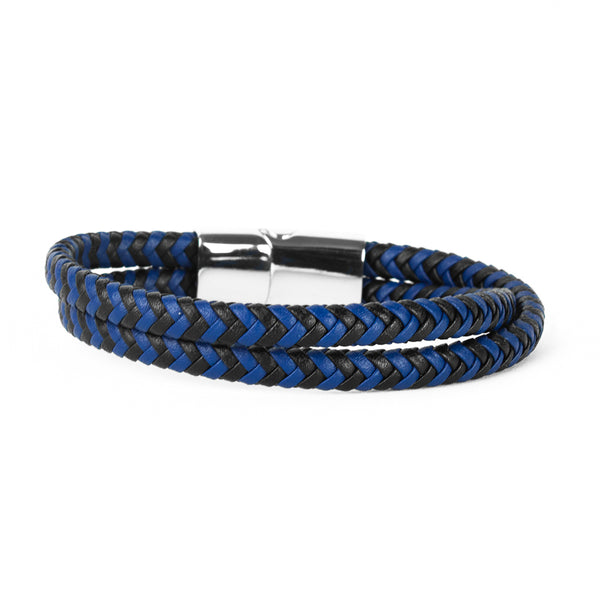 Pulseira de Couro Blackbird Pulseira de Couro LUHEM Acessórios Masculinos   