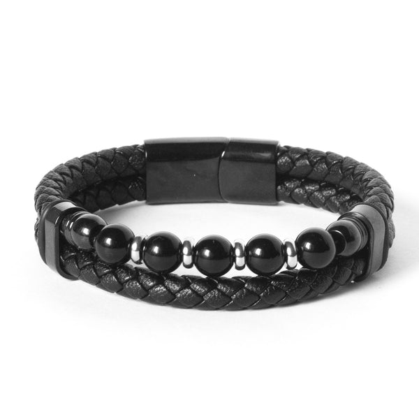 Pulseira de Couro Morello Pulseira de Couro LUHEM Acessórios Masculinos   