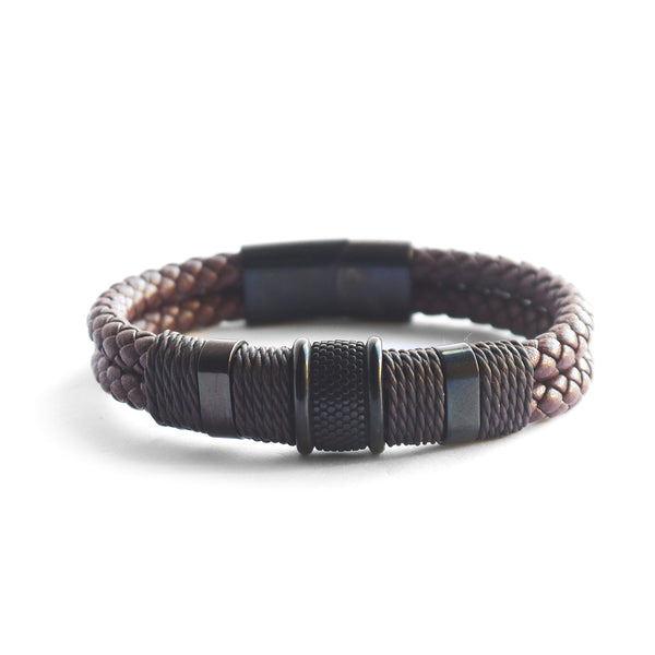 Pulseira de Couro Textured Harmony