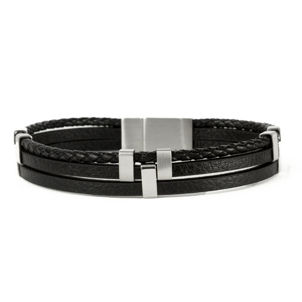 Pulseira de Couro Rebel Pulseira de Couro LUHEM Acessórios Masculinos   