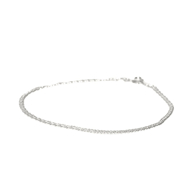 Pulseira de Prata 925 Grumet Fina