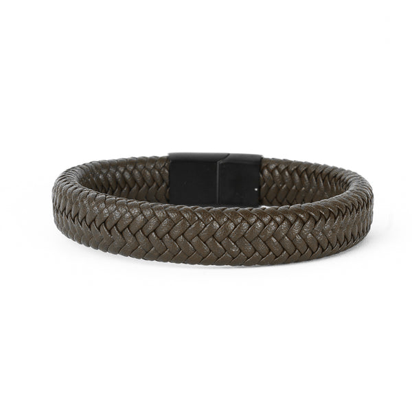 Pulseira de Couro Chestnut Pulseira de Couro LUHEM Acessórios Masculinos   