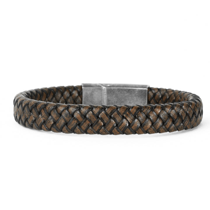Pulseira de Couro Basic Brown Pulseira de Couro LUHEM Acessórios Masculinos   