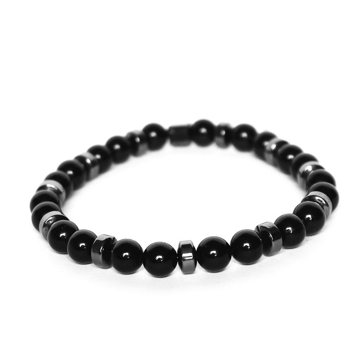 Pulseira de Pedra Protector Pulseira de Couro LUHEM Acessórios Masculinos   