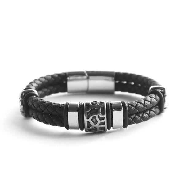 Pulseira de Couro Monochrome Mystique