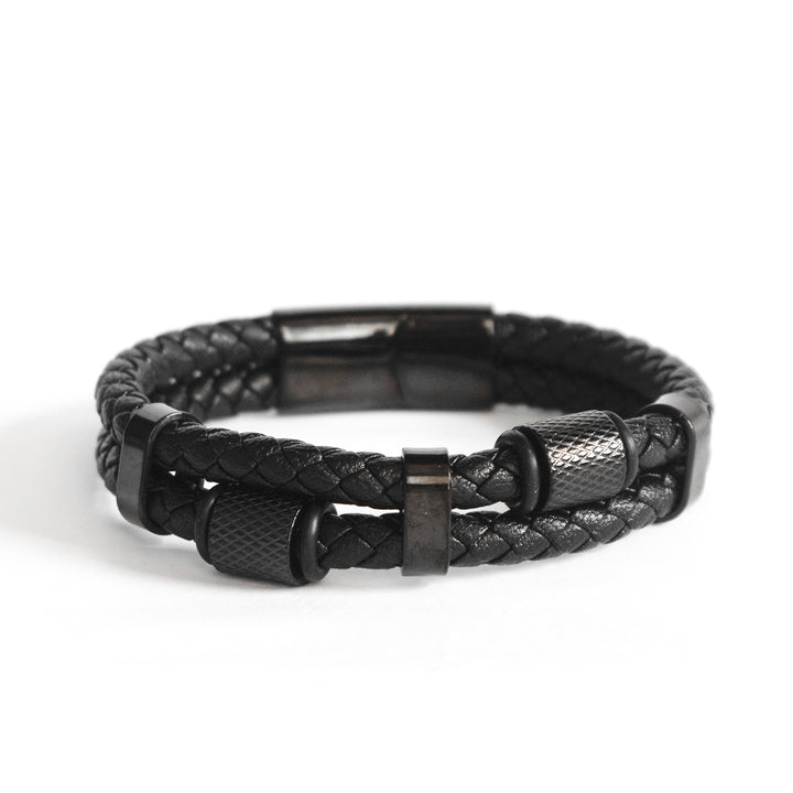 Pulseira Black Serpent Pulseira de Couro LUHEM Acessórios Masculinos   