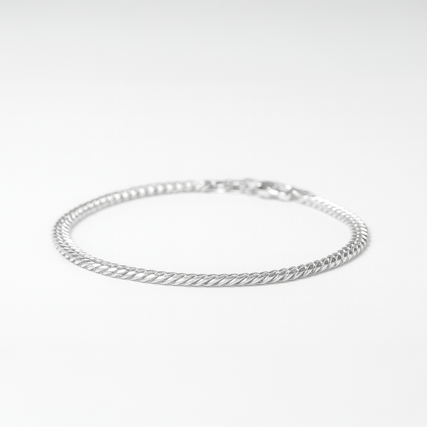 Pulseira de Prata 925 Grumet Compacta