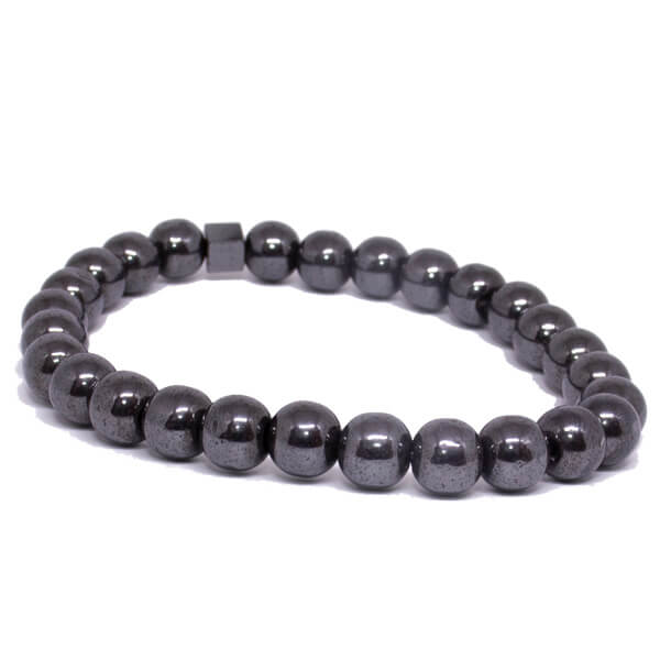 Pulseira Pedra Hematita Pulseira LUHEM   